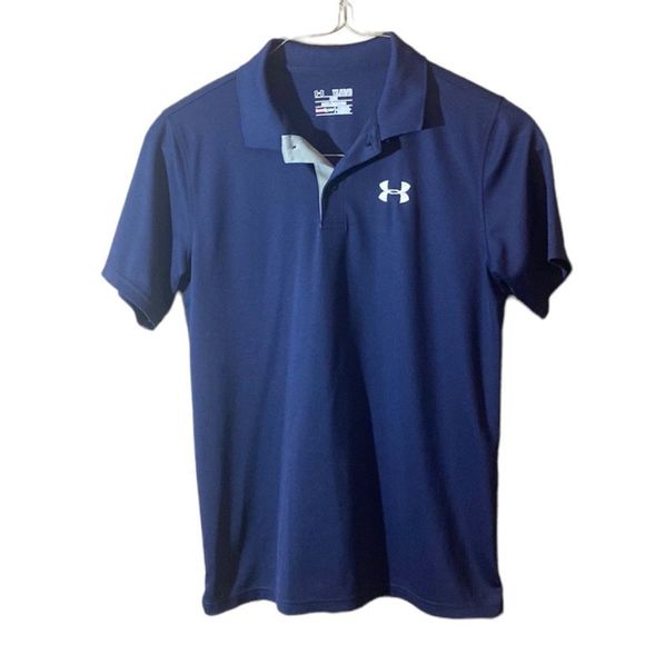 Under Armour Other - Under Armour Polo Collared Shirt Youth XL Navy Blue